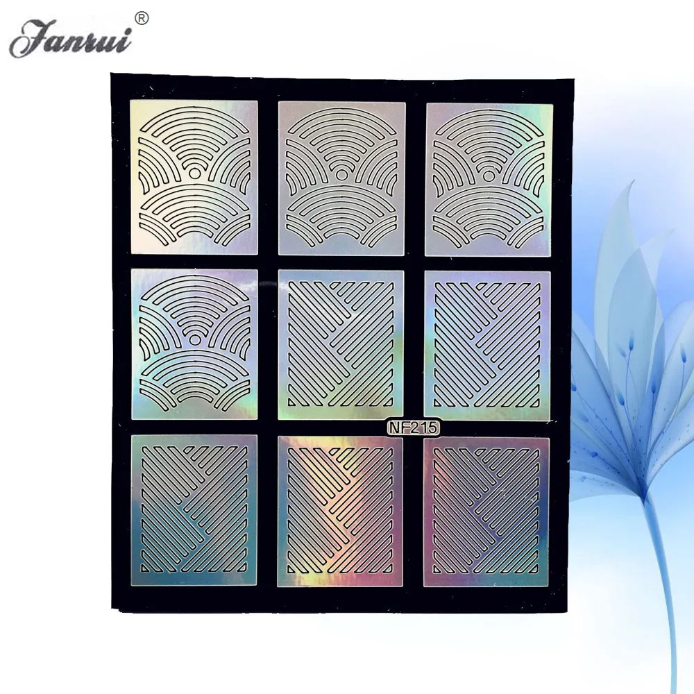 Laser Nail Art Tips Hollow Nail Stencils Sticker Manicure Nail Template Vinyls Decals For Gel Polish Airbrush Drawings ANF215
Laser Nail Art Tips Hollow Nail Stencils Sticker Manicure Nail Template Vinyls Decals For Gel Polish Airbrush Drawings ANF215