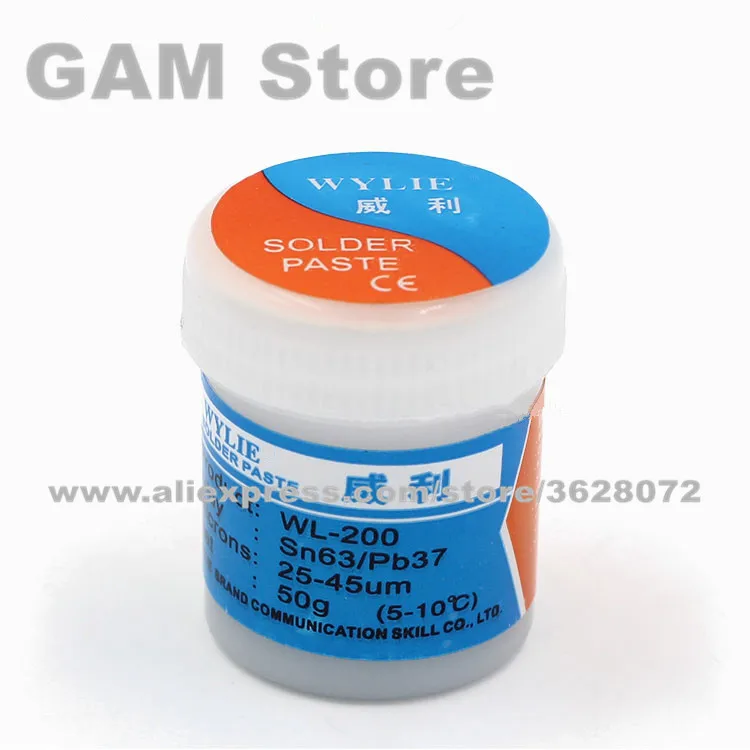 Soldering Paste Weld Flux Leaded Free BGA PCB IC Chip Reballing iron Repair Sn63 Pb37 XG-Z40 50g WL-200
Soldering Paste Weld Flux Leaded Free BGA PCB IC Chip Reballing iron Repair Sn63 Pb37 XG-Z40 50g WL-200
