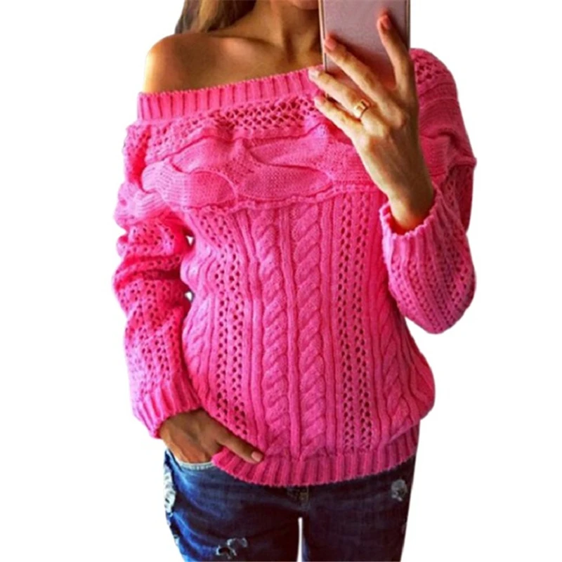 Spring Autumn Sexy Women Sweater Fashion New Long Sleeve Solid Color Soft Pullovers Cable Knitting Sweaters Tops Streetwear
Spring Autumn Sexy Women Sweater Fashion New Long Sleeve Solid Color Soft Pullovers Cable Knitting Sweaters Tops Streetwear
