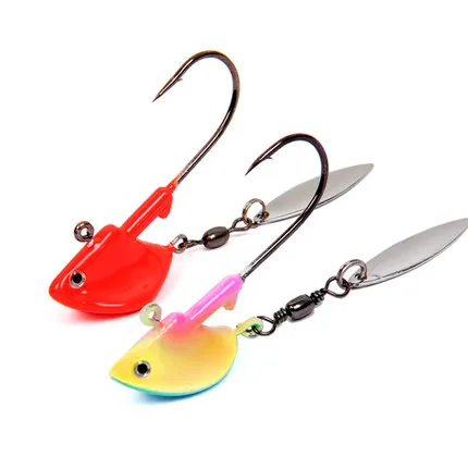 2pcs/pack Trulinoya 14g Leader Lead Head Lure Jigs Fishing Hooks For Soft Bait Lure With Metal Spoon Fish Hook Fishing Tackle
2pcs/pack Trulinoya 14g Leader Lead Head Lure Jigs Fishing Hooks For Soft Bait Lure With Metal Spoon Fish Hook Fishing Tackle