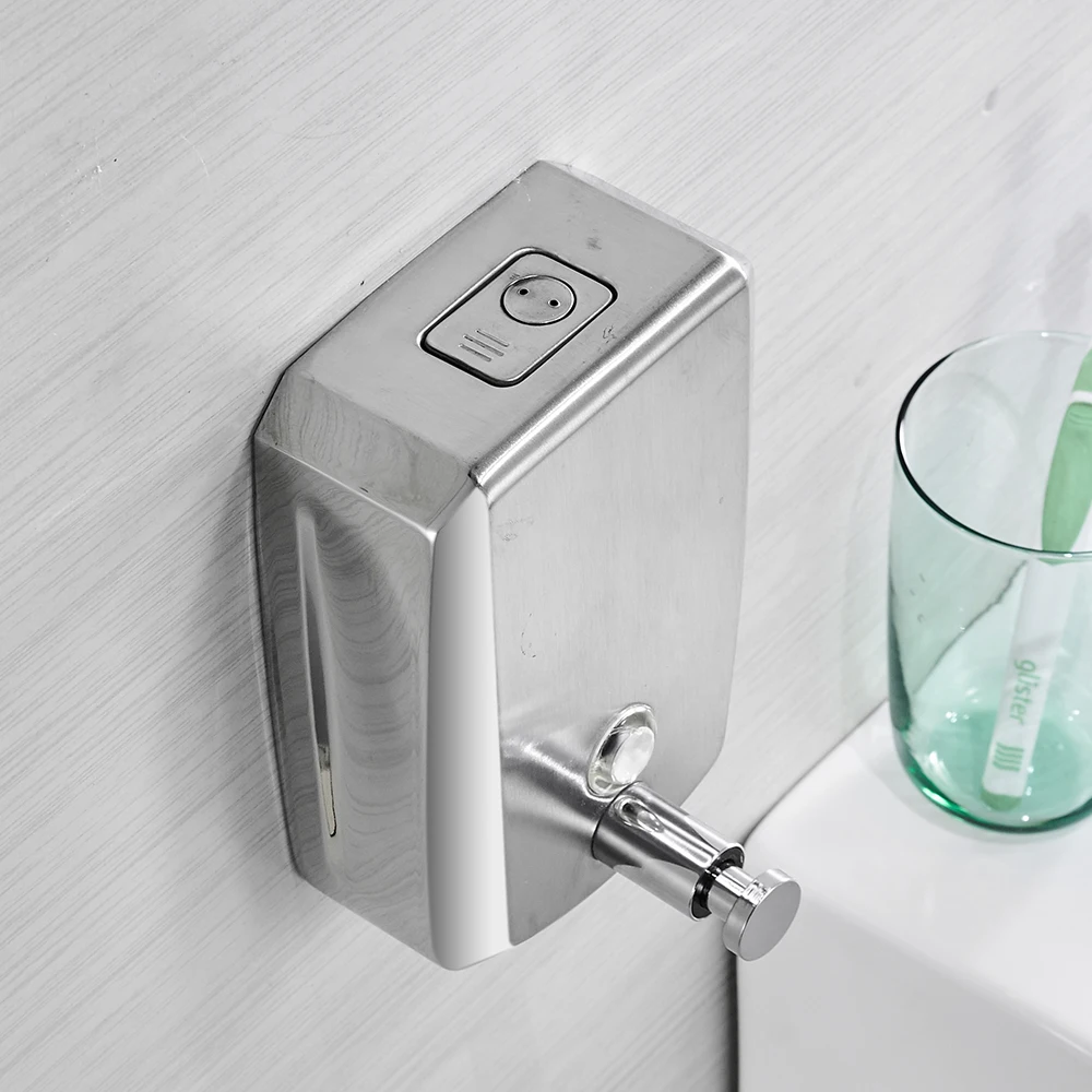

Liquid Soap Dispensers 500ml Wall Mount Dispenser For soap Modern Bathroom Shower Lotion Shampoo Liquid Soap Dispenser WF-18022