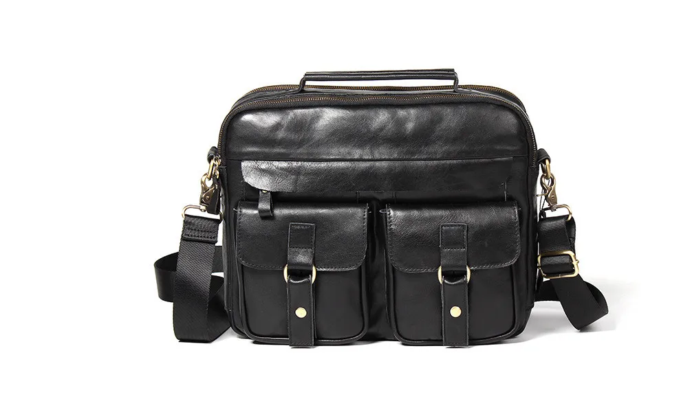 Oil wax leather Briefcase (3)