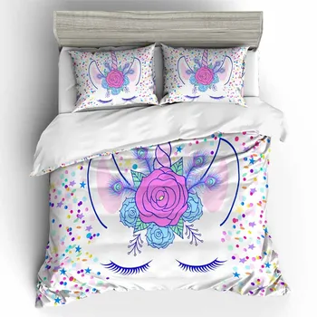 3D Printed Unicorn Duvet Cover Set For Kids Adults Cartoon Cute Horse Bedspread Pillowcase Bed Sets Twin Full Queen King Size
3D Printed Unicorn Duvet Cover Set For Kids Adults Cartoon Cute Horse Bedspread Pillowcase Bed Sets Twin Full Queen King Size
