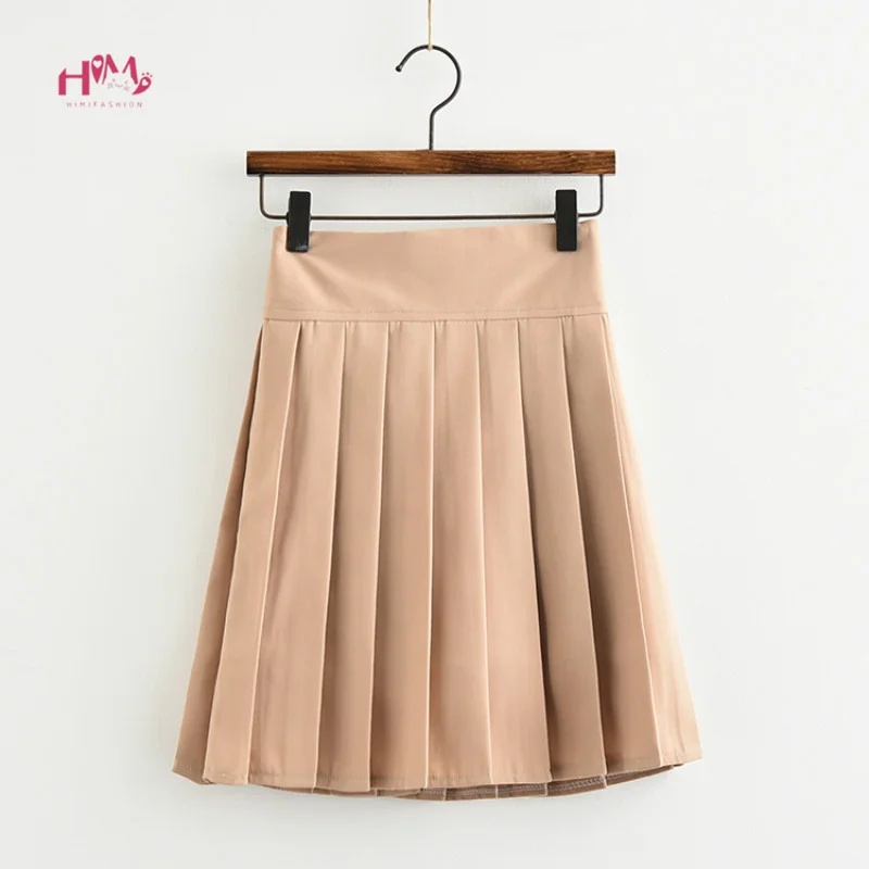 Japanese Harajuku Style Pleated Skirts Women High Waist Cosplay School Girl Uniform Lolita JK Student Solid Mini Skirt
Japanese Harajuku Style Pleated Skirts Women High Waist Cosplay School Girl Uniform Lolita JK Student Solid Mini Skirt