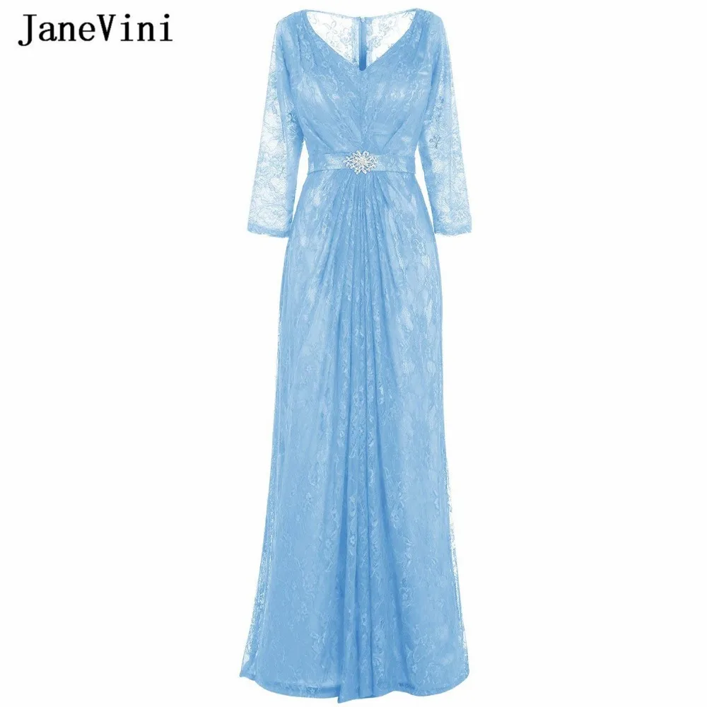 JaneVini Elegant Beaded Lace Blue Mother Of The Bride Dresses V Neck A Line Plus Size Women Formal Wedding Party Evening Gowns
JaneVini Elegant Beaded Lace Blue Mother Of The Bride Dresses V Neck A Line Plus Size Women Formal Wedding Party Evening Gowns