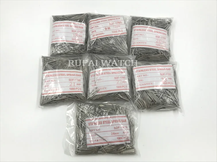 Wholesale 1000PCS/bag 21mm-30mm SDF-178 Stainless Steel Watch Spring Bar Link Pins Tool diameter 1.78MM
Wholesale 1000PCS/bag 21mm-30mm SDF-178 Stainless Steel Watch Spring Bar Link Pins Tool diameter 1.78MM