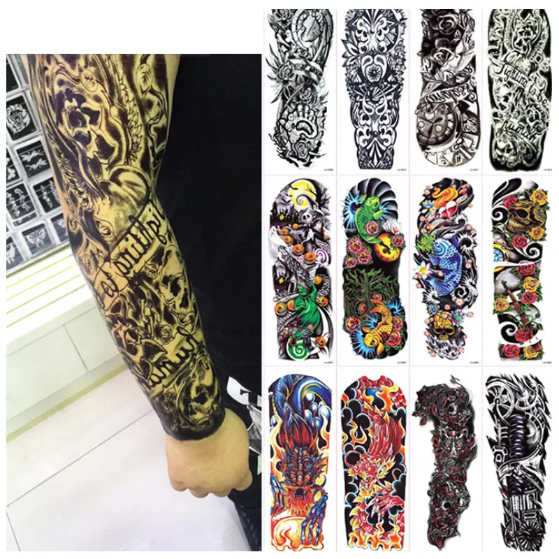 4pcs Body Art Temporary Tattoo Colorful Animals Watercolor Painting Drawing Decal Waterproof Full Arm Big Large Fake Tattoos
4pcs Body Art Temporary Tattoo Colorful Animals Watercolor Painting Drawing Decal Waterproof Full Arm Big Large Fake Tattoos
