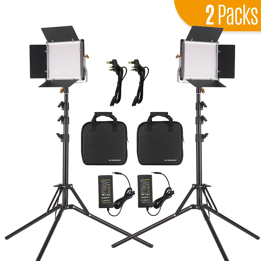Andoer 2 Pcs Led Video Light 78.7 Inches Stand Lighting Kit Dimmable Bi-color Light Panel 3200-5600k For Studio Photography
Andoer 2 Pcs Led Video Light 78.7 Inches Stand Lighting Kit Dimmable Bi-color Light Panel 3200-5600k For Studio Photography