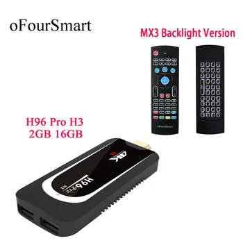 New Android 7.1 TV Box H96 Pro H3 Amlogic S905X Quad Core 2G 16G Dual WiFi BT H96 Pro H3 TV Dongle with MX3-L Air Mouse
New Android 7.1 TV Box H96 Pro H3 Amlogic S905X Quad Core 2G 16G Dual WiFi BT H96 Pro H3 TV Dongle with MX3-L Air Mouse