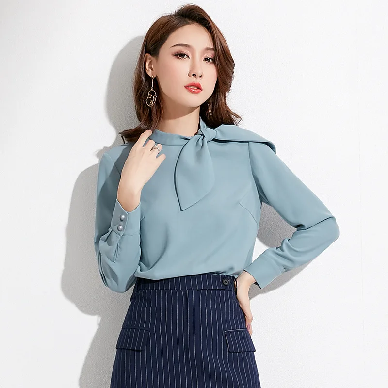 INNASOFAN shirt female Autumn OL straight blouse Euro-American fashion elegant blouse solid color with long sleeves and buttons
INNASOFAN shirt female Autumn OL straight blouse Euro-American fashion elegant blouse solid color with long sleeves and buttons