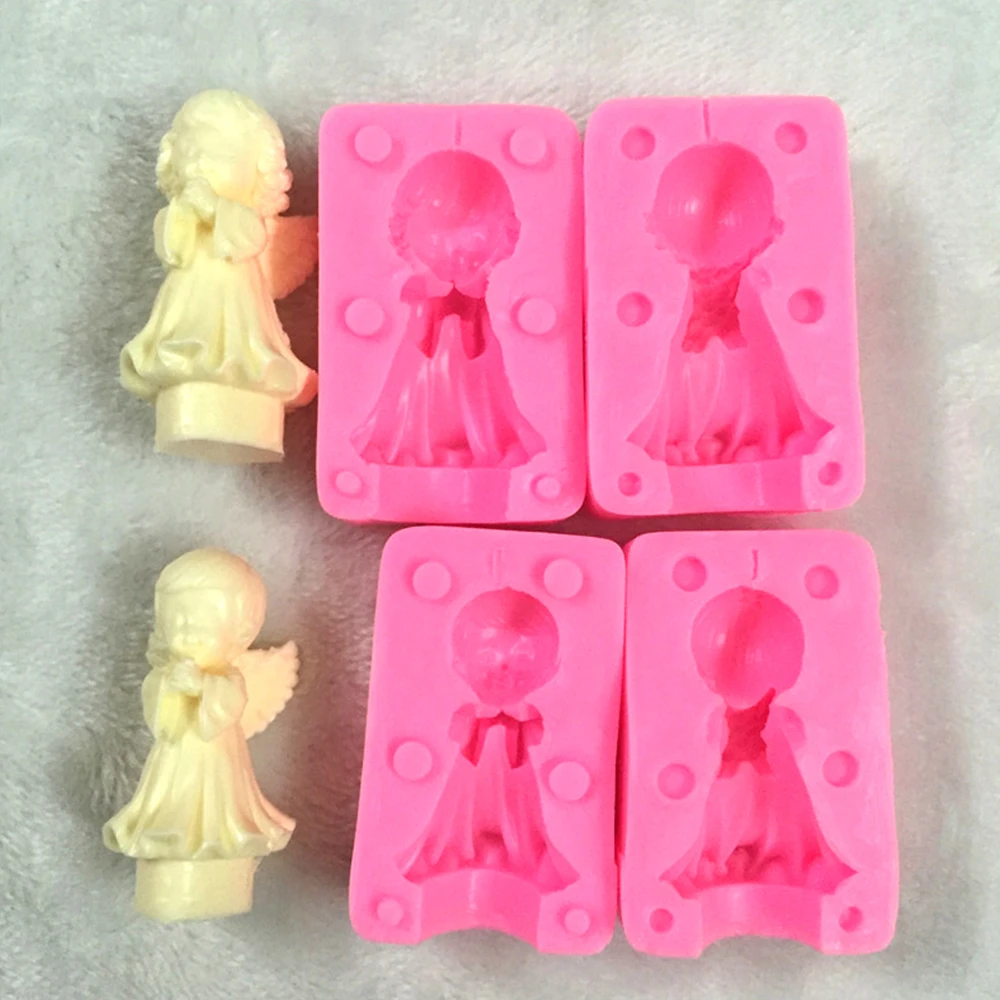 Boy Girl Sugarcraft Cake Mould DIY Chocolates Mold Cake Silicone Mold Angel Happy Birthday Dessert Decorators Gympaste Tools
Boy Girl Sugarcraft Cake Mould DIY Chocolates Mold Cake Silicone Mold Angel Happy Birthday Dessert Decorators Gympaste Tools