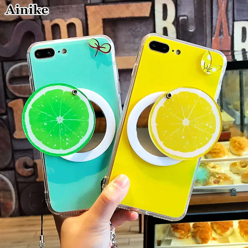Ainike Cute Fruit Mirror Hard Cover For iPhone X 5SE 6SPlus 7 8plus XS MAX Summer Watermelon Colorful Phone Back Hand Case Strap
Ainike Cute Fruit Mirror Hard Cover For iPhone X 5SE 6SPlus 7 8plus XS MAX Summer Watermelon Colorful Phone Back Hand Case Strap