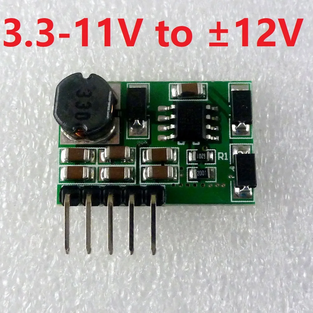 7W 3.3-11V to +-12V Positive and negative Dual power supply DC/DC Step up Converter module for Power amplifie
7W 3.3-11V to +-12V Positive and negative Dual power supply DC/DC Step up Converter module for Power amplifie
