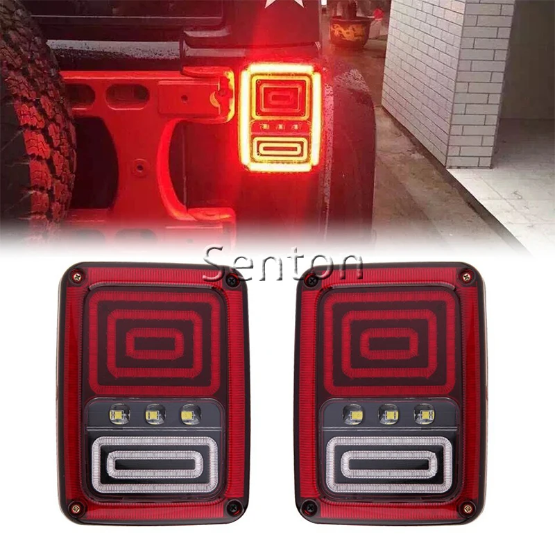 1Pair Led Tail Lights with DRL Brake Rear Turn Signal Reverse Lamp for 07-15 Jeep Wrangler JK
1Pair Led Tail Lights with DRL Brake Rear Turn Signal Reverse Lamp for 07-15 Jeep Wrangler JK