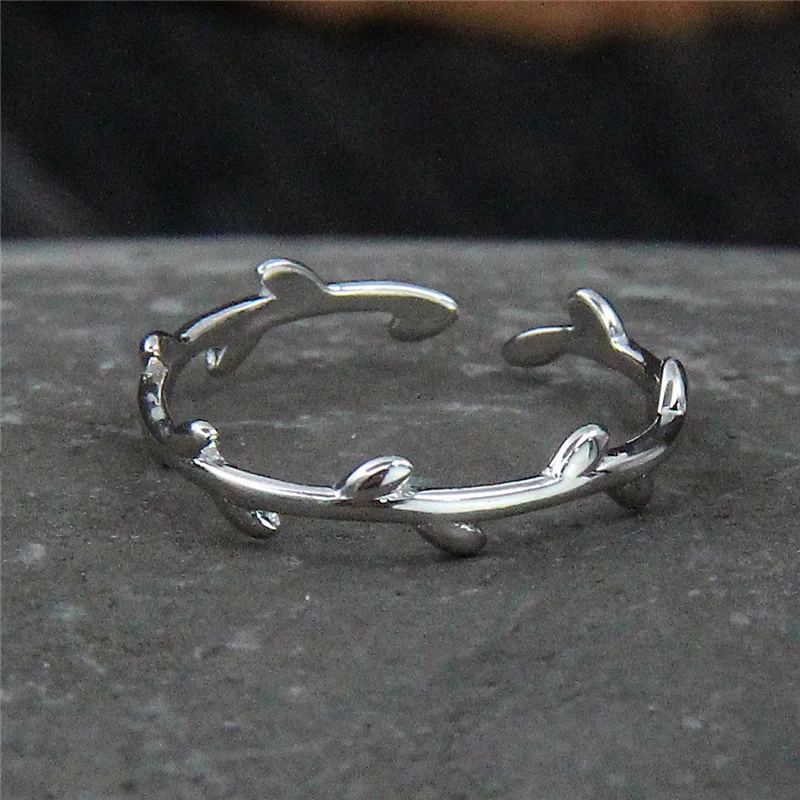 100% Authentic 925 Sterling Silver Elegant Jewelry Ring Simple Olive Branch Open Rings For Women Korean Ring For Girls Kids
100% Authentic 925 Sterling Silver Elegant Jewelry Ring Simple Olive Branch Open Rings For Women Korean Ring For Girls Kids