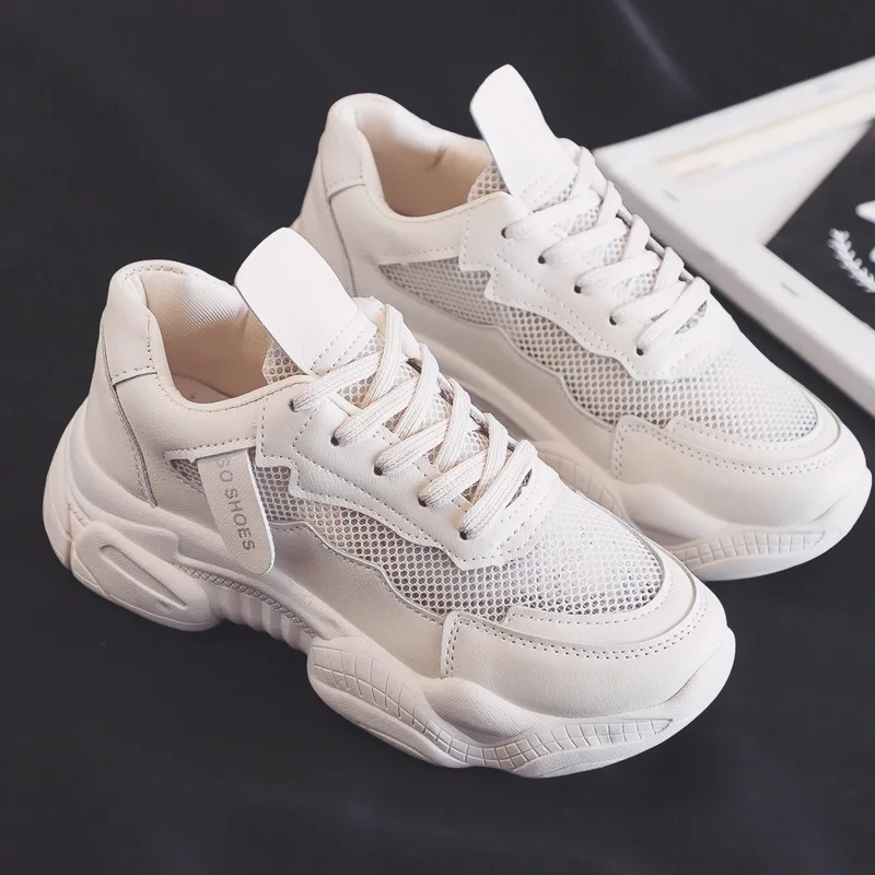 2019 New Summer White Mesh Women Sneakers FlatsFemale Fashion Thick Bottom Platform shoes Womens Casual Shoes Zapatos De Mujer
2019 New Summer White Mesh Women Sneakers FlatsFemale Fashion Thick Bottom Platform shoes Womens Casual Shoes Zapatos De Mujer
