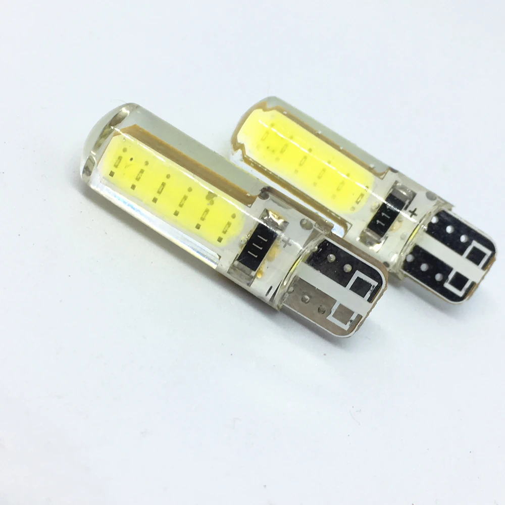 10PCS T10 LED Silica Gel Waterproof Wedge Light194 2825 WY5W W5W COB Auto Parking Bulb 501 Silicone Shell Car Reading Dome Lamp
10PCS T10 LED Silica Gel Waterproof Wedge Light194 2825 WY5W W5W COB Auto Parking Bulb 501 Silicone Shell Car Reading Dome Lamp