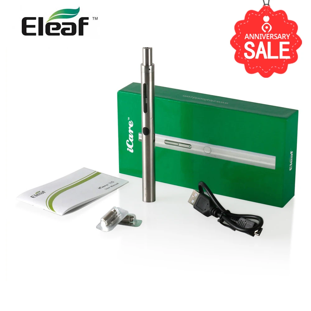 Big Sale! Original Eleaf iCare 110 Starter Kit 1.3ml built in 320mAh Battery with Eleaf IC 1.1ohm Coil electronic cigarette
Big Sale! Original Eleaf iCare 110 Starter Kit 1.3ml built in 320mAh Battery with Eleaf IC 1.1ohm Coil electronic cigarette