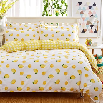 100% Cotton Fresh Yellow Lemons Bedding Set Twin/Full/Queen/King Size Printed Duvet Cover Set Bedsheet & Pillowcase &Duvet Cover
100% Cotton Fresh Yellow Lemons Bedding Set Twin/Full/Queen/King Size Printed Duvet Cover Set Bedsheet & Pillowcase &Duvet Cover