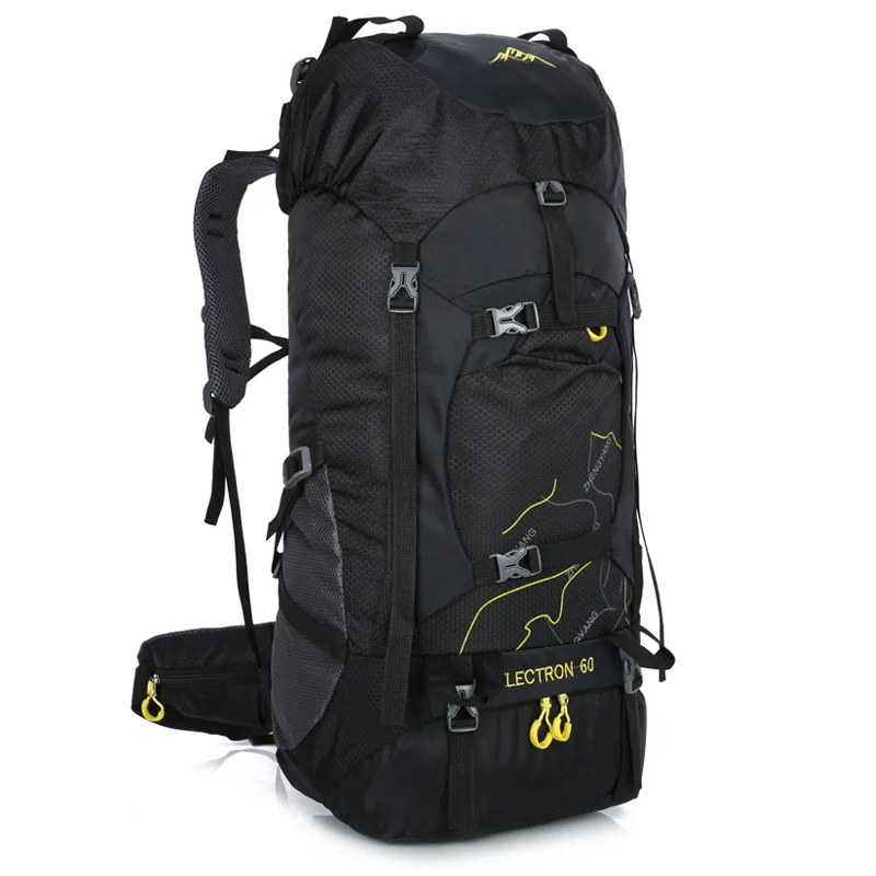 60L Hiking Backpack Climbing Bags Waterproof Rucksack Breathable Straps Men Women Sport Outdoor Camping Nylon Travel Bag Black
60L Hiking Backpack Climbing Bags Waterproof Rucksack Breathable Straps Men Women Sport Outdoor Camping Nylon Travel Bag Black