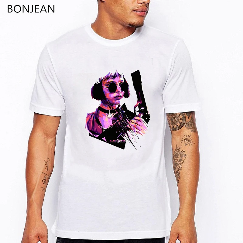 Leon The Professional t shirt homme Mathilda printed cool tshirt men white hip hop t shirt geek summer top camisetas hombre tees
Leon The Professional t shirt homme Mathilda printed cool tshirt men white hip hop t shirt geek summer top camisetas hombre tees