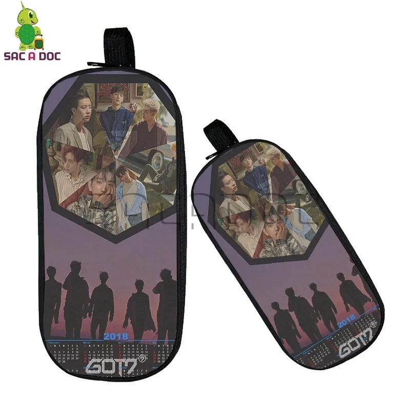 Kpop GOT 7 Got It Pencil Case Jackson Bambam Double Layer Cosmetic Bag Large Capacity Storage Bags Boys Girls School Supplies
Kpop GOT 7 Got It Pencil Case Jackson Bambam Double Layer Cosmetic Bag Large Capacity Storage Bags Boys Girls School Supplies
