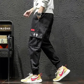 Trendy Men Cargo Pants Embroidery Multi-Pockets Mens Pants Elastic Waist Casual Pants Men Pantalones Hombres
Trendy Men Cargo Pants Embroidery Multi-Pockets Mens Pants Elastic Waist Casual Pants Men Pantalones Hombres