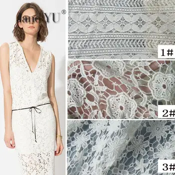 JaneYU Wide Cotton Water-soluble Embroidery Lace Fabric With Heavy White Flowers And Leaves Hollow Out Embroidery Lace Fabric
JaneYU Wide Cotton Water-soluble Embroidery Lace Fabric With Heavy White Flowers And Leaves Hollow Out Embroidery Lace Fabric