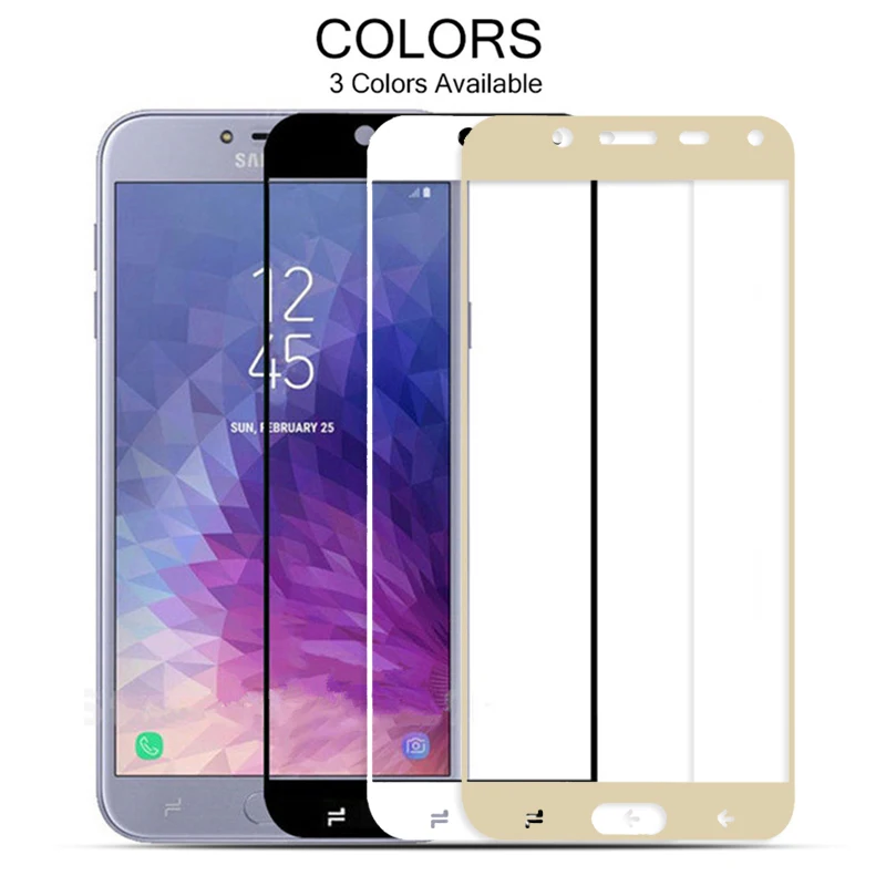 3D_9H_Tempered_Glass_For_Samsung_J4_2018_Full_Cover_Screen_Protector_On_For_Samsung_J4