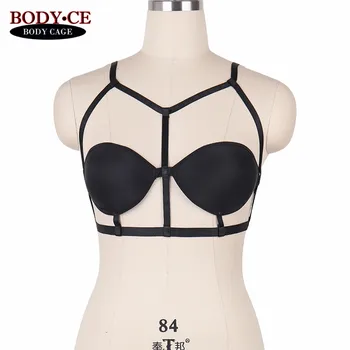 Womens Body Harness Cage Bralette Belt Black Elastic Bondage Lingerie Strappy Tops Goth Fetish Exotic Appare Underwear Rave Wear
Womens Body Harness Cage Bralette Belt Black Elastic Bondage Lingerie Strappy Tops Goth Fetish Exotic Appare Underwear Rave Wear
