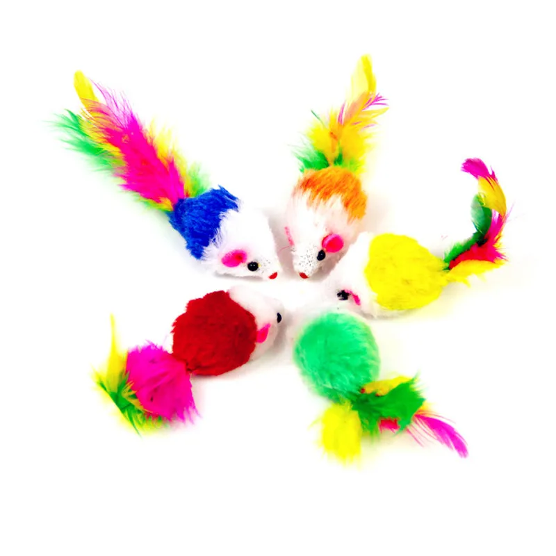 10Pcs/lot Soft Fleece False Mouse Cat Toys Colorful Feather Funny Playing Toys For Cats Kitten interactive cat toy mouse
10Pcs/lot Soft Fleece False Mouse Cat Toys Colorful Feather Funny Playing Toys For Cats Kitten interactive cat toy mouse