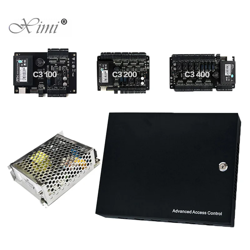 C3-400 Four Doors Access Control Panel TCP/IP Door Access Control System ZK Access Control Board With 12V5A Power Supply Box
C3-400 Four Doors Access Control Panel TCP/IP Door Access Control System ZK Access Control Board With 12V5A Power Supply Box