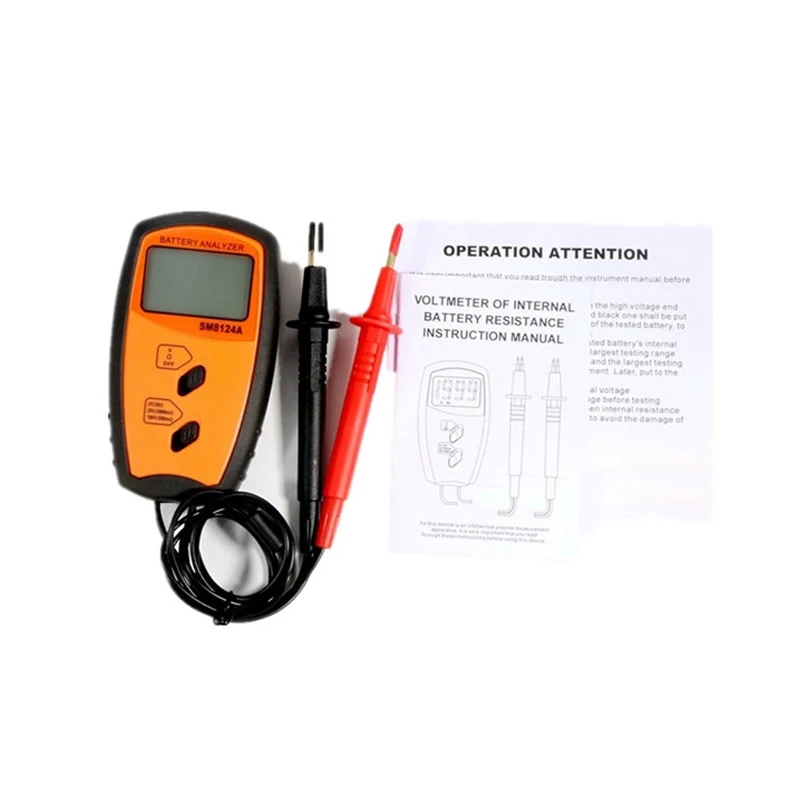 SM8124A Battery Resistance Voltmeter Internal Impedance Meter LCD Rechargeable Battery Impedance Internal Resistance Tester New
SM8124A Battery Resistance Voltmeter Internal Impedance Meter LCD Rechargeable Battery Impedance Internal Resistance Tester New
