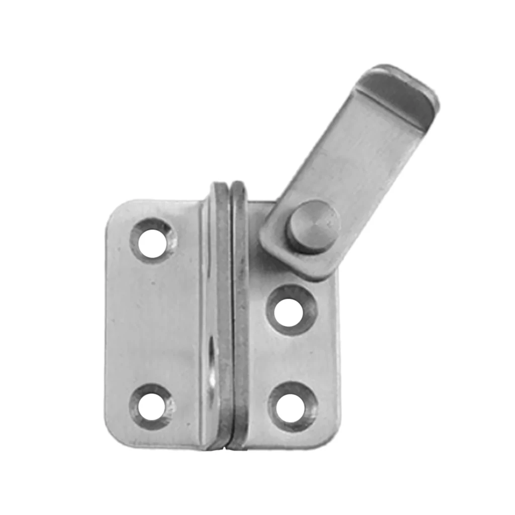Slide Bolt Latch Gate Latches Safety Door Lock 40x45mm Stainless Steel Brushed Finish with Padlock Hole