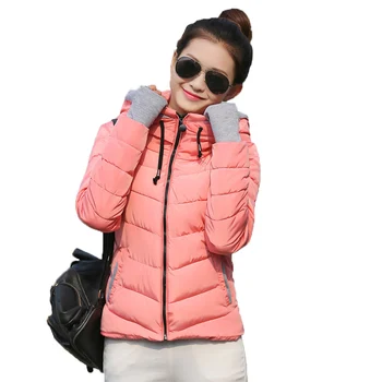 2018 Winter jacket women solid Thicken Outerwear coat womens parka abrigos mujer invierno Short Female Slim Cotton padded
2018 Winter jacket women solid Thicken Outerwear coat womens parka abrigos mujer invierno Short Female Slim Cotton padded