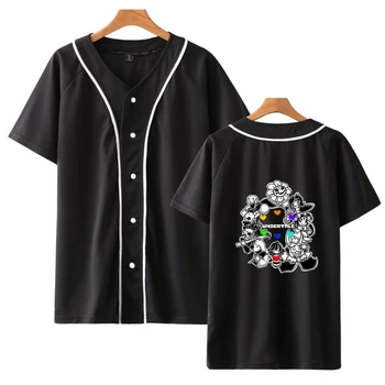Undertale Sans shirt Men Summer Printed Funny Baseball Shirts V Neck Short Sleeve Loose shirt Men Top Japanese Streetwear
Undertale Sans shirt Men Summer Printed Funny Baseball Shirts V Neck Short Sleeve Loose shirt Men Top Japanese Streetwear