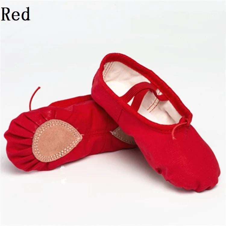 fan wu fang 2017 New 7 Color Canvas Soft Ballet Dance Shoes Yoga Shoes Children Girls Women Slippers According The CM To Buy 17