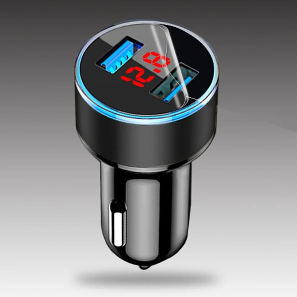New 5 Color 5.4A 5V Metal Car Charger Halo Display Quick Charging Car Mobile Phone Charger Multifunctional Charging Cable
New 5 Color 5.4A 5V Metal Car Charger Halo Display Quick Charging Car Mobile Phone Charger Multifunctional Charging Cable