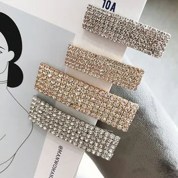 Fashion Bling Crystal Hairclips Temperament Rhinestone Hairpins Sweet Crystal Chain Side Clip BB Clips Accessories Women D2935
Fashion Bling Crystal Hairclips Temperament Rhinestone Hairpins Sweet Crystal Chain Side Clip BB Clips Accessories Women D2935