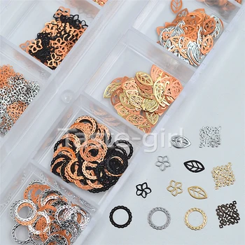Mixed design Nail Art Metal 3D Nail Decorations Gold silver black Slice Alloy Sequin Nail Jewelry Decoration For nails #9
Mixed design Nail Art Metal 3D Nail Decorations Gold silver black Slice Alloy Sequin Nail Jewelry Decoration For nails #9