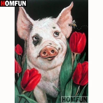 HOMFUN Full Square/Round Drill 5D DIY Diamond Painting "Animal pig flower" Embroidery Cross Stitch 5D Home Decor Gift A18141
HOMFUN Full Square/Round Drill 5D DIY Diamond Painting "Animal pig flower" Embroidery Cross Stitch 5D Home Decor Gift A18141