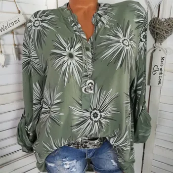 Plus Size S-5XL Women Autumn Blouses Flower Print Fashion Long Style Women Tops Turn-down Collar Long Sleeve Women Shirts Blouse
Plus Size S-5XL Women Autumn Blouses Flower Print Fashion Long Style Women Tops Turn-down Collar Long Sleeve Women Shirts Blouse