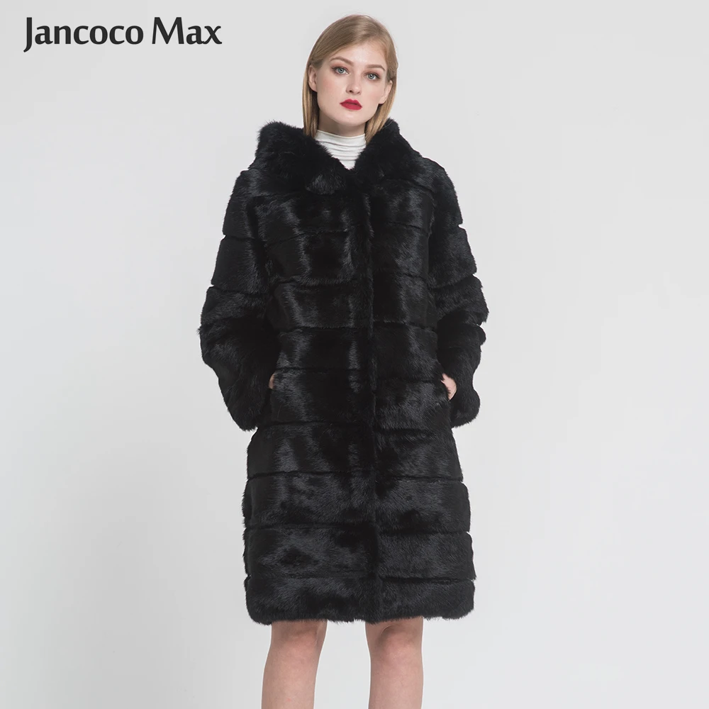 2019 Winter Warm Women's Real Rabbit Fur Long Coat Top Quality Fur Outerwear Hooded Female Luxury Jacket S7379
2019 Winter Warm Women's Real Rabbit Fur Long Coat Top Quality Fur Outerwear Hooded Female Luxury Jacket S7379