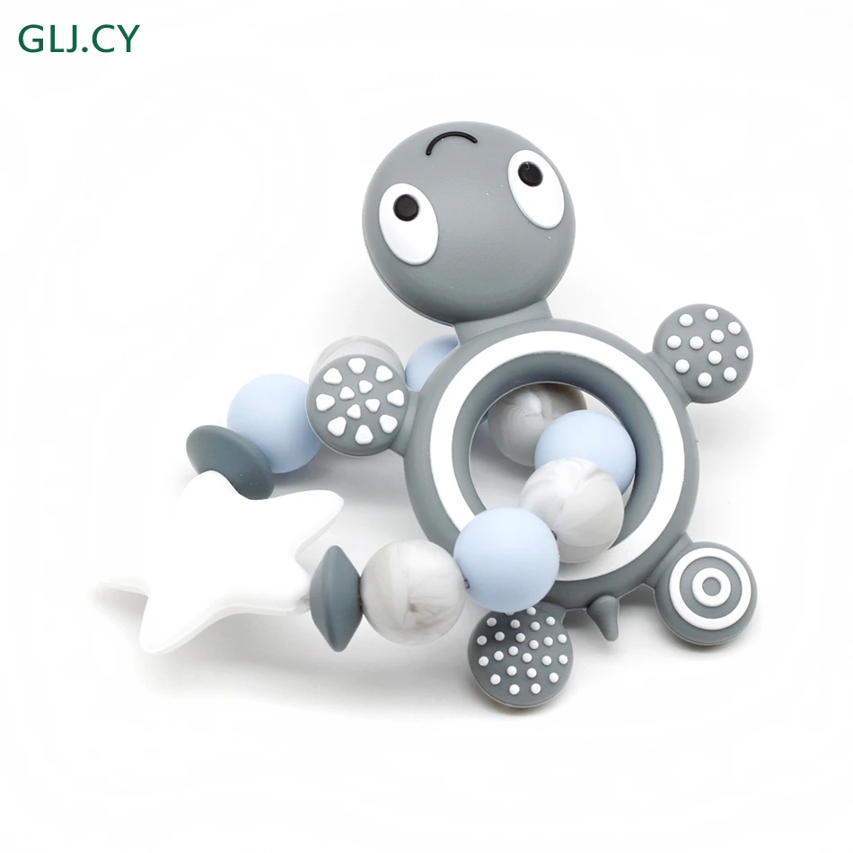 New Style! Silicone Teether Silicone Bracelet* Silicone beads Turtle Teether, Food Grade Silicone Teether
New Style! Silicone Teether Silicone Bracelet* Silicone beads Turtle Teether, Food Grade Silicone Teether