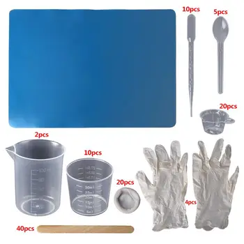 1 Set Epoxy Resin Kit Disposable Gloves Finger Measurement Cup Dropper Pad Jewelry Necklace Making Tools Handmade Accessories
1 Set Epoxy Resin Kit Disposable Gloves Finger Measurement Cup Dropper Pad Jewelry Necklace Making Tools Handmade Accessories