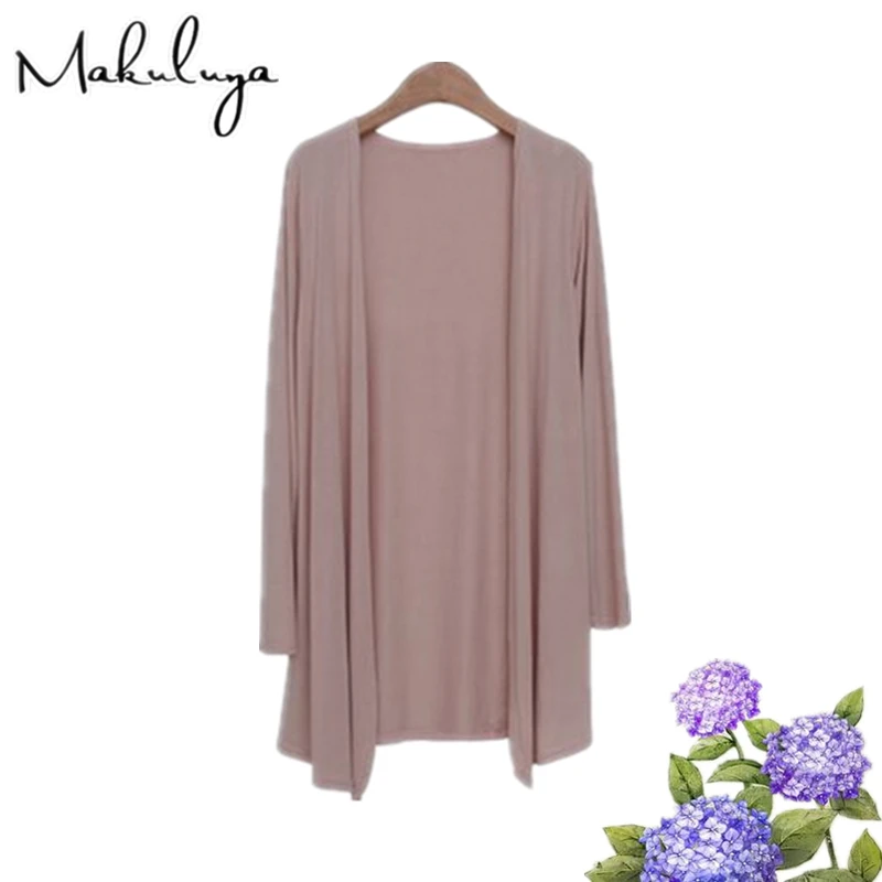 Makuluya 2019 spring autumn summer long modal Cardigan long sleeved sweater female thin coat SOLID COLOR QW
Makuluya 2019 spring autumn summer long modal Cardigan long sleeved sweater female thin coat SOLID COLOR QW