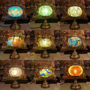 Romantic light E27Hand-inlaid glass mosaic bedroom living room decorative Table Lamps of Mediterranean nice style Turkish Lamps
Romantic light E27Hand-inlaid glass mosaic bedroom living room decorative Table Lamps of Mediterranean nice style Turkish Lamps