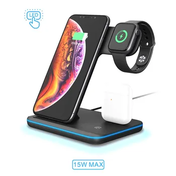 3in1 Fast Wireless Charger Bracket for iPhone 8 x xs max xr Apple Watch Airpods Mobile phone charger 15W for HUAWEI MATE 20PRO
3in1 Fast Wireless Charger Bracket for iPhone 8 x xs max xr Apple Watch Airpods Mobile phone charger 15W for HUAWEI MATE 20PRO