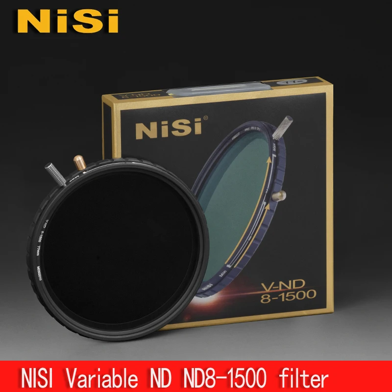 

NiSi Adjustable Variable ND Filter 67mm 72mm 77mm 82mm nd8-1500 Fader Circular Neutral Density Grey Round Filter