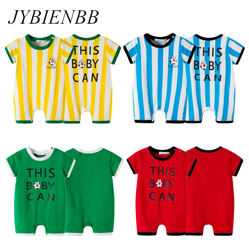 Newborn Bebe Football Clothes Suit Infant Romper Boys Girls Onesie Stripe Garcon Costume Outfit Loose Sport Summer Vest Jumpsuit
Newborn Bebe Football Clothes Suit Infant Romper Boys Girls Onesie Stripe Garcon Costume Outfit Loose Sport Summer Vest Jumpsuit